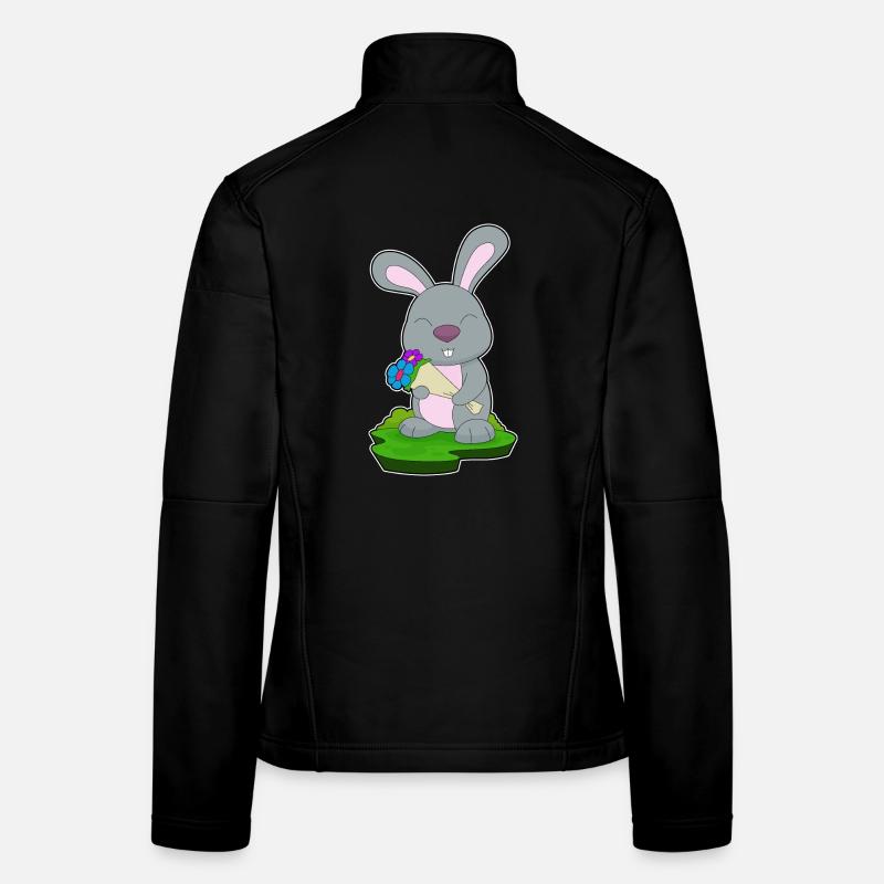Hase Blumenstrauß  Frauen Softshelljacke
