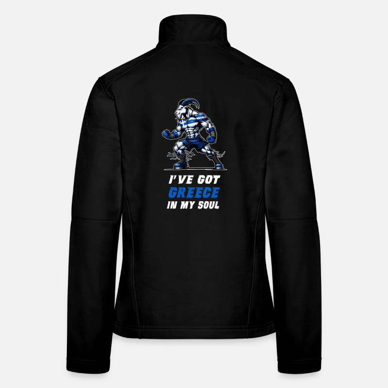 J'ai la Grèce dans mon âme Veste en tissu softshell Femme