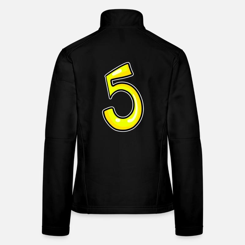 5 - Numéro jaune numéro cinquième Veste en tissu softshell Femme