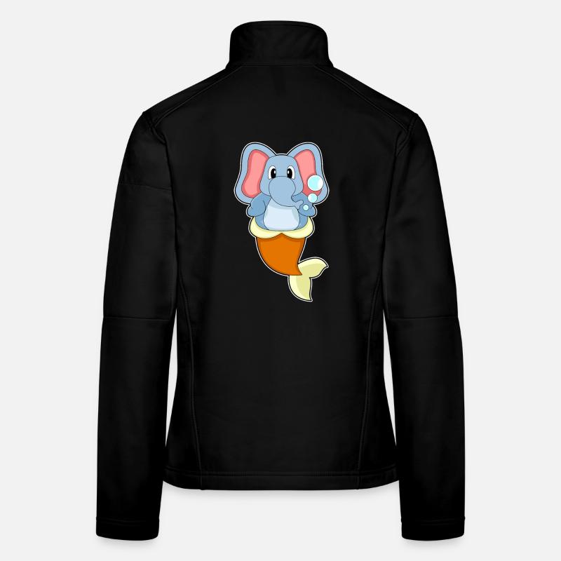 Sirène éléphant Veste en tissu softshell Femme