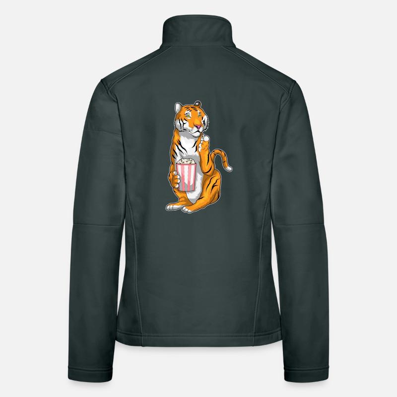 Tiger Popcorn Frauen Softshelljacke