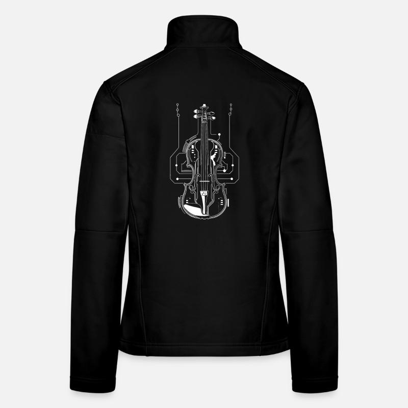 Fiddle Sketch Women's Softshell Jacket
