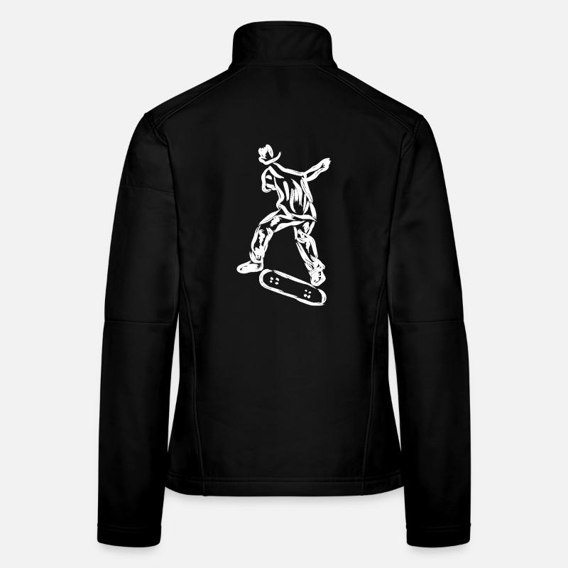 Skater Drawing Women's Softshell Jacket