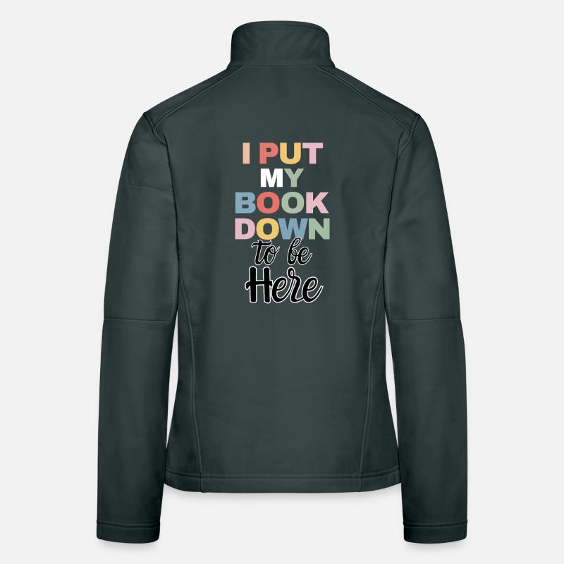 Funny Book Reader Quote Reading Frauen Softshelljacke