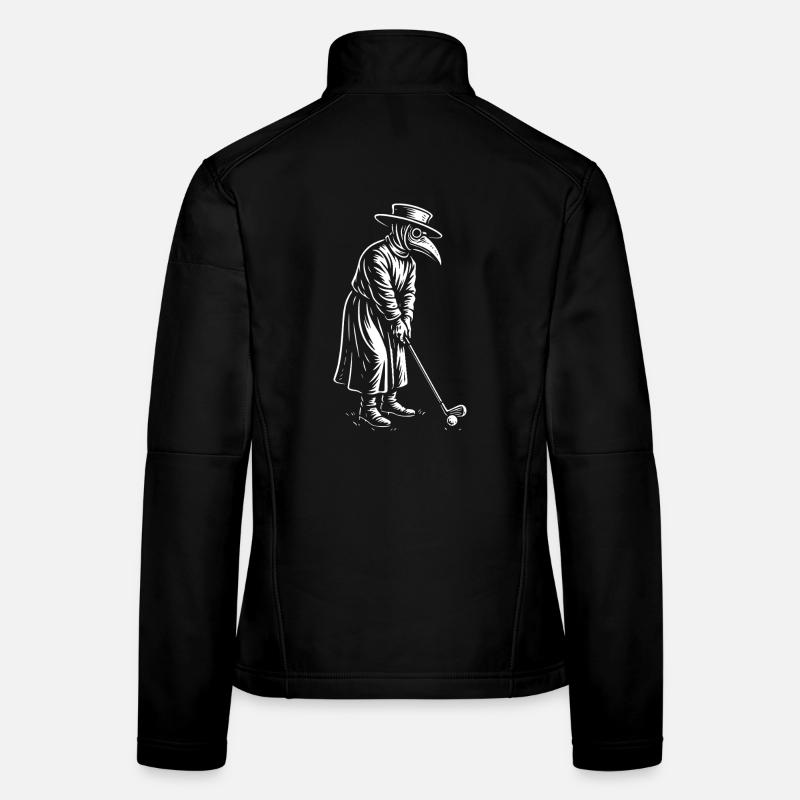 Plague Doctor spielt Golf Frauen Softshelljacke