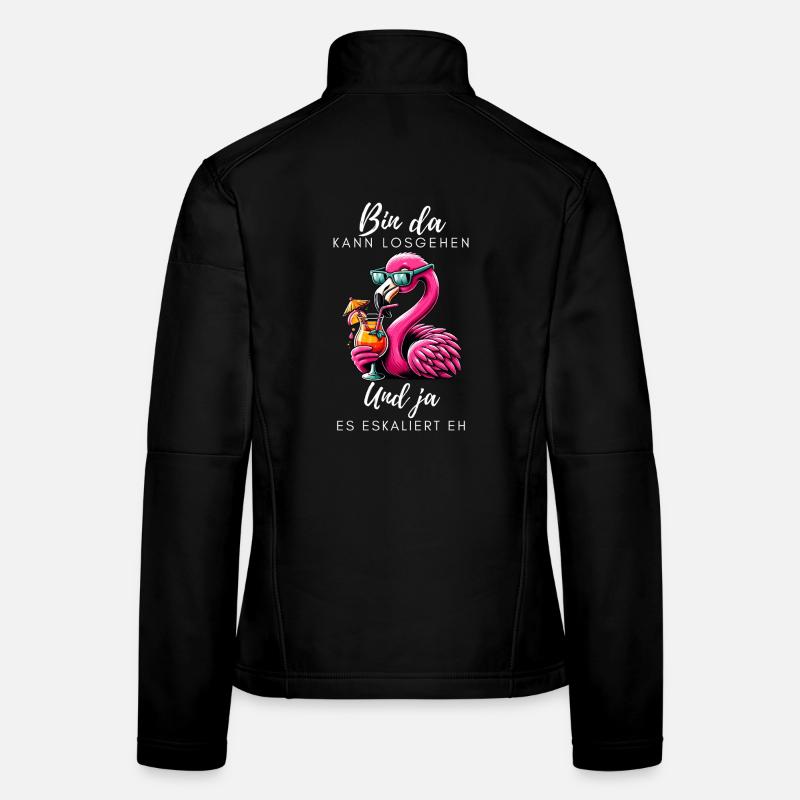 Flamingo Cocktail Party Women's Softshell Jacket
