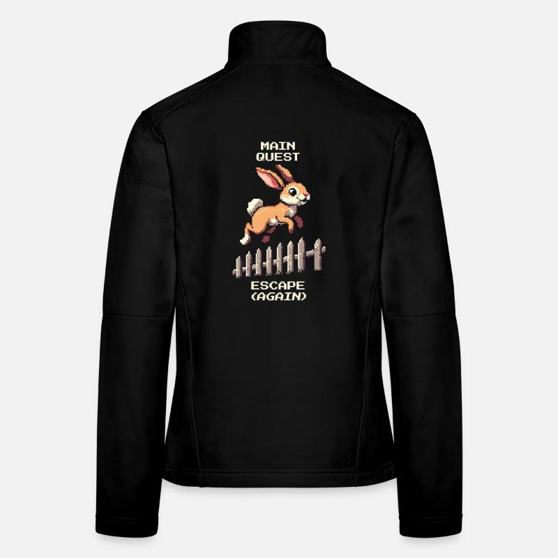 Main Quest Escape | Bunny Escape Joke Women's Softshell Jacket