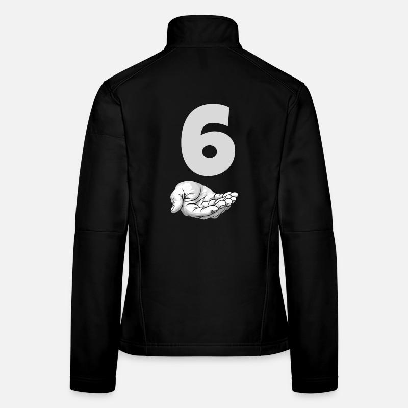 Lustiges Six Meme Hand Gen Alpha Witz Frauen Softshelljacke