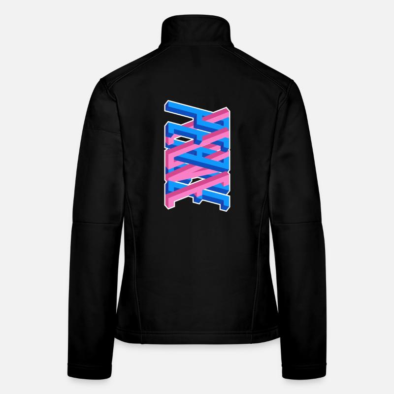 Love & Peace – Graffiti Style Love & Freedom Women's Softshell Jacket