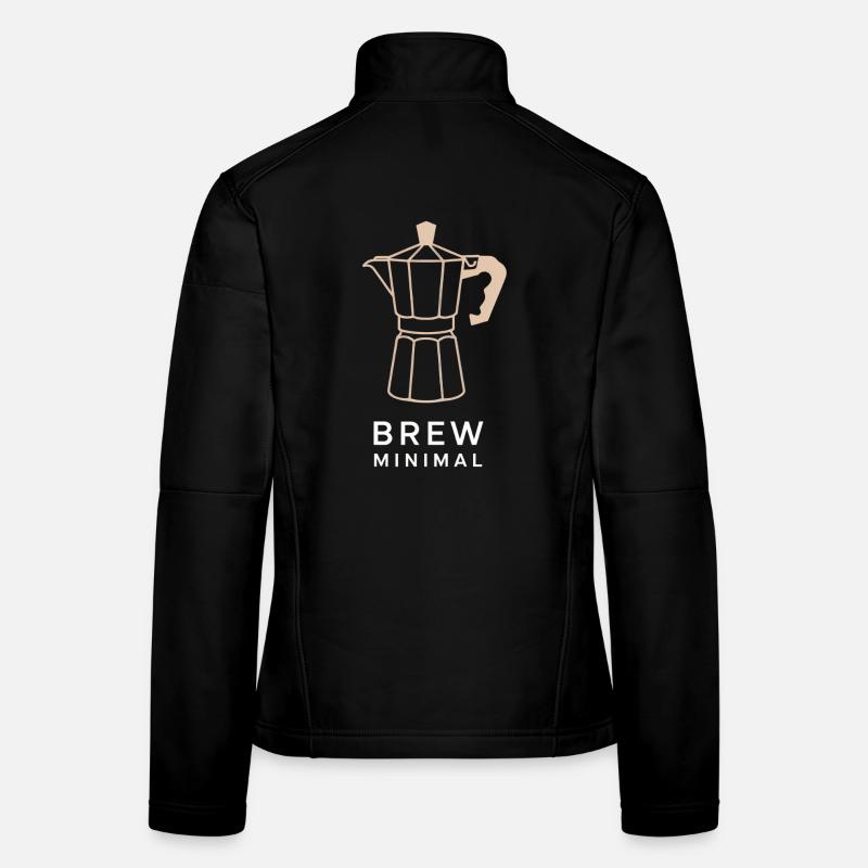 Coffee Minimal Women's Softshell Jacket