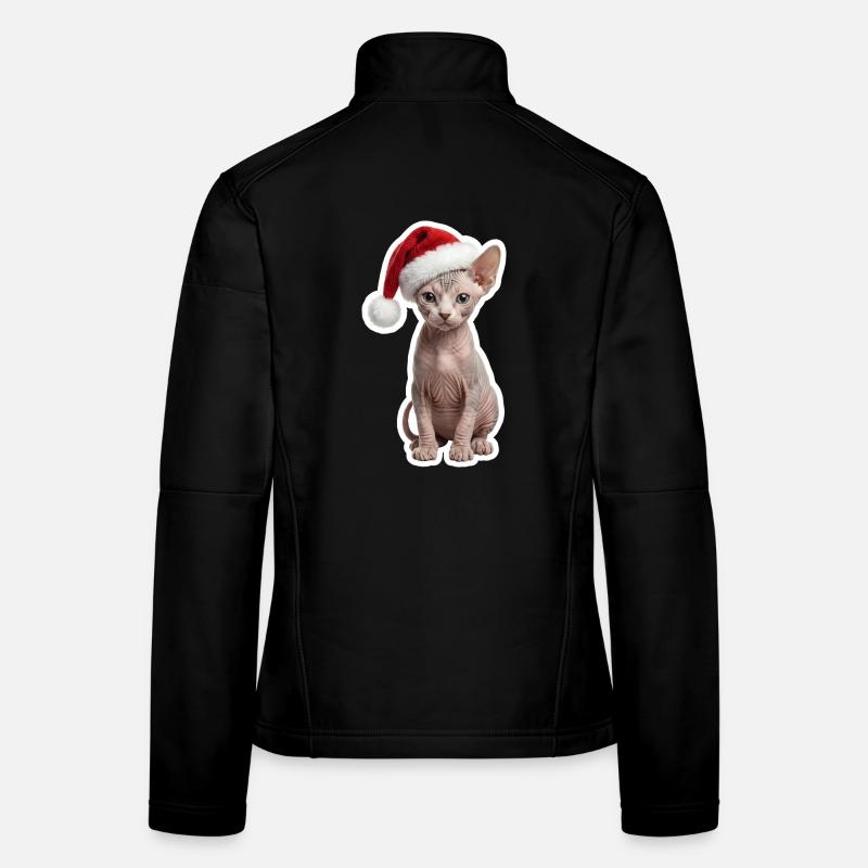 Sphinx Cat - Cozy at Christmas Women's Softshell Jacket