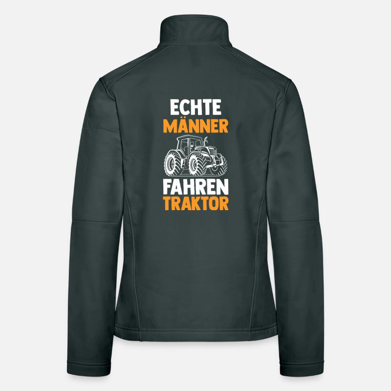 Trecker Landwirt Bauer Traktorfahrer Traktor Frauen Softshelljacke