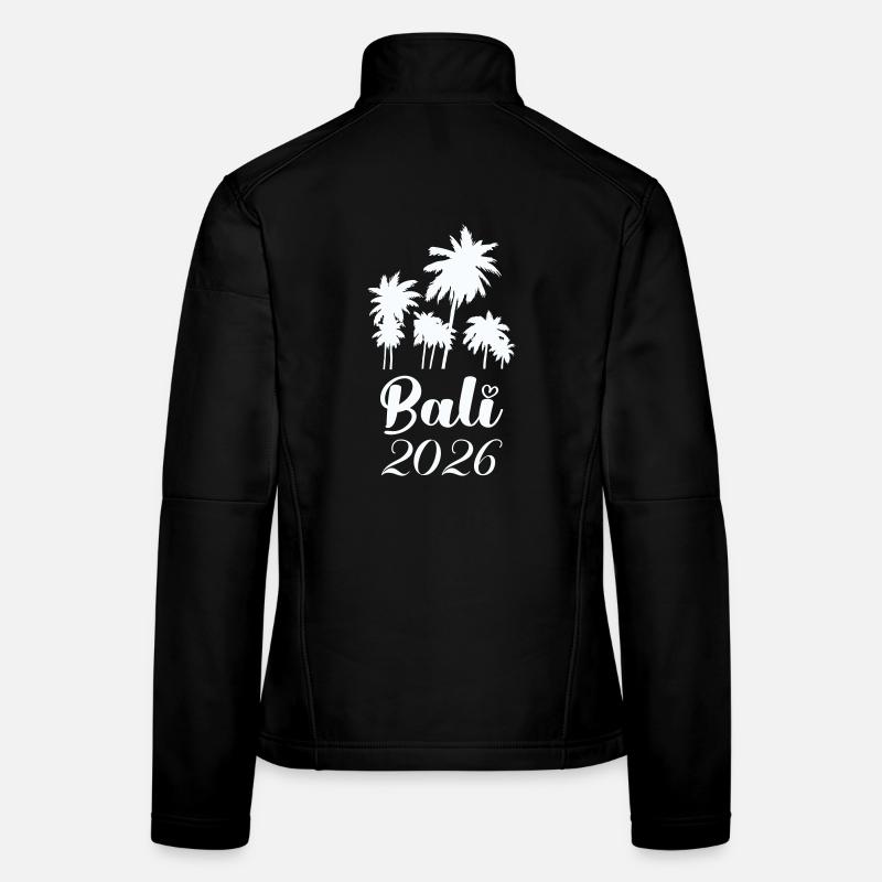 Palmiers de Bali 2026 Look Tropical Veste en tissu softshell Femme