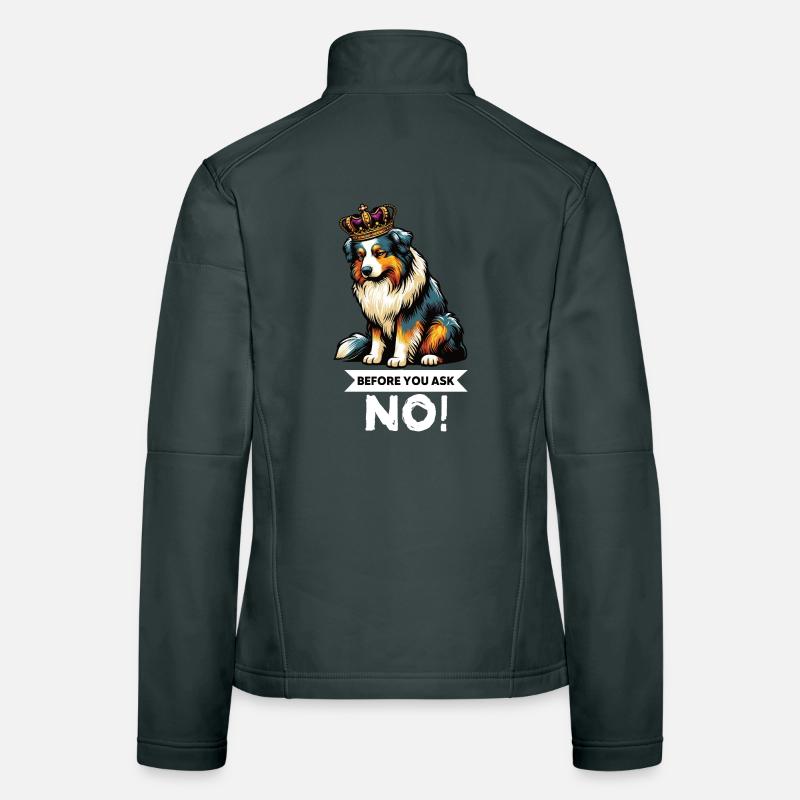 Avant de demander aux Australian Shepherds Aussie Aussies Veste en tissu softshell Femme