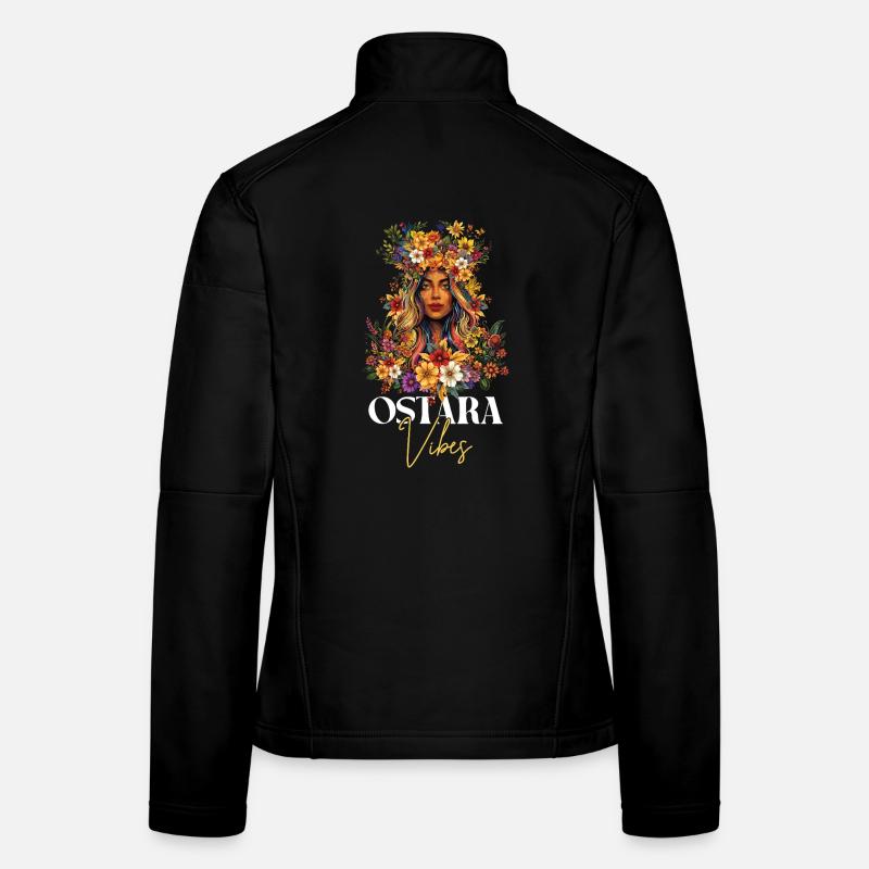 Ostara Vibes Happy Easter Ostara Blessings Women's Softshell Jacket