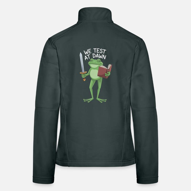 Dawn Frog Knight Reading Frauen Softshelljacke