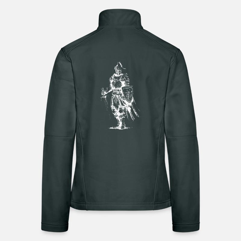 Skeleton Knight Armor Women's Softshell Jacket