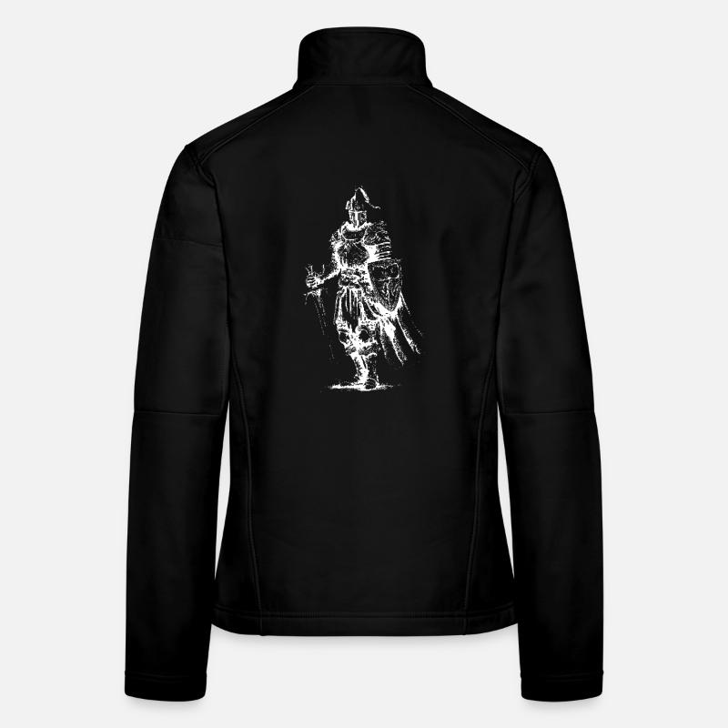 Skelettritter-Rüstung Frauen Softshelljacke