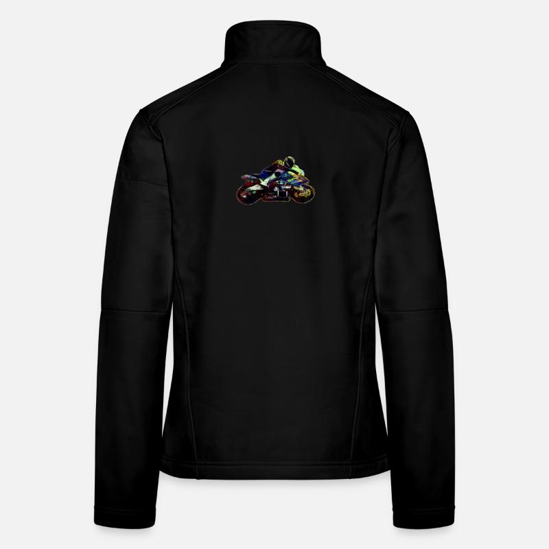 Moto teinté Veste en tissu softshell Femme