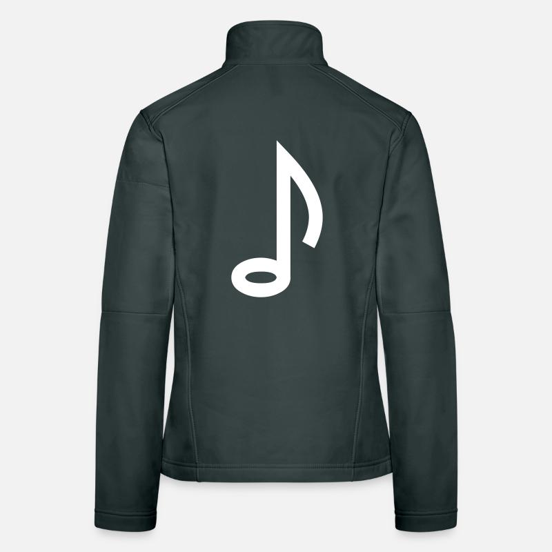 Note Icon Women's Softshell Jacket