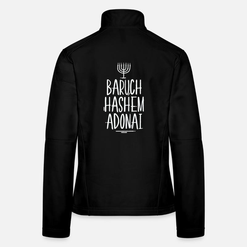 Baruch HaShem Adonai Veste en tissu softshell Femme