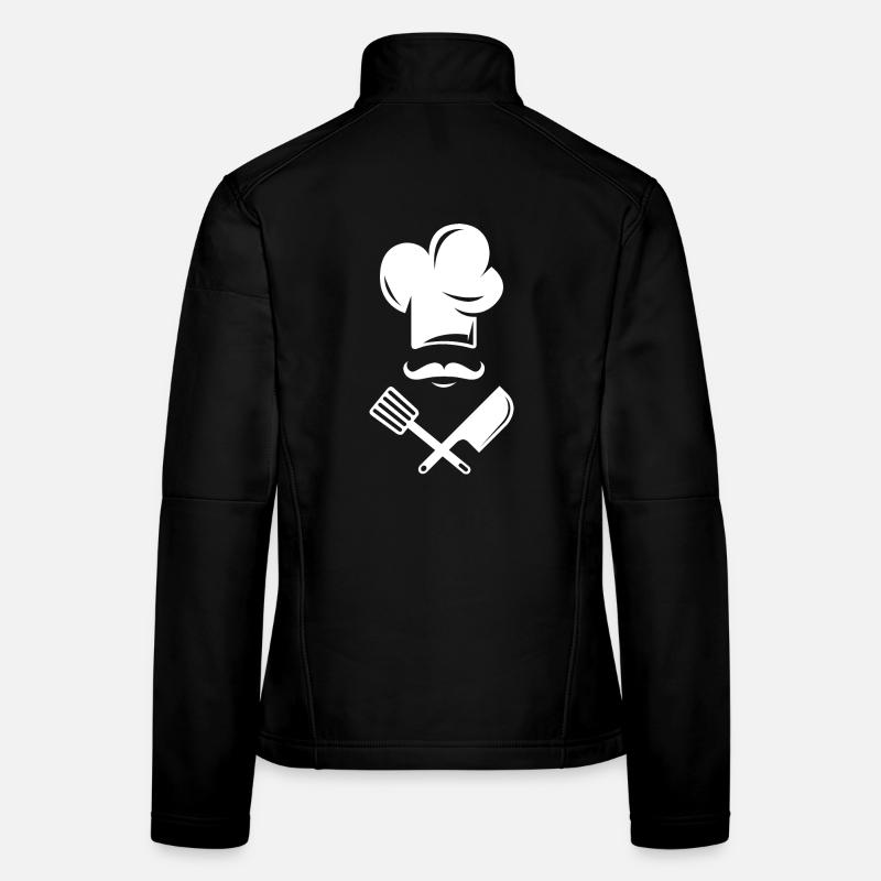 cook cooking comic beards Bart Koch Restaurant Frauen Softshelljacke