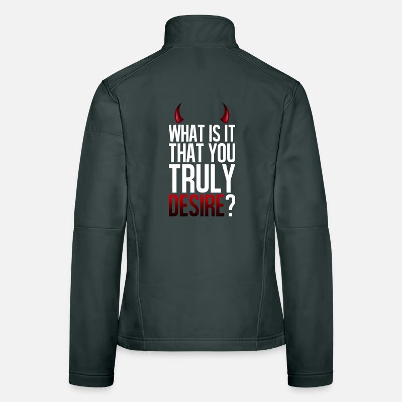 Truly Desire Frage-Tee Frauen Softshelljacke