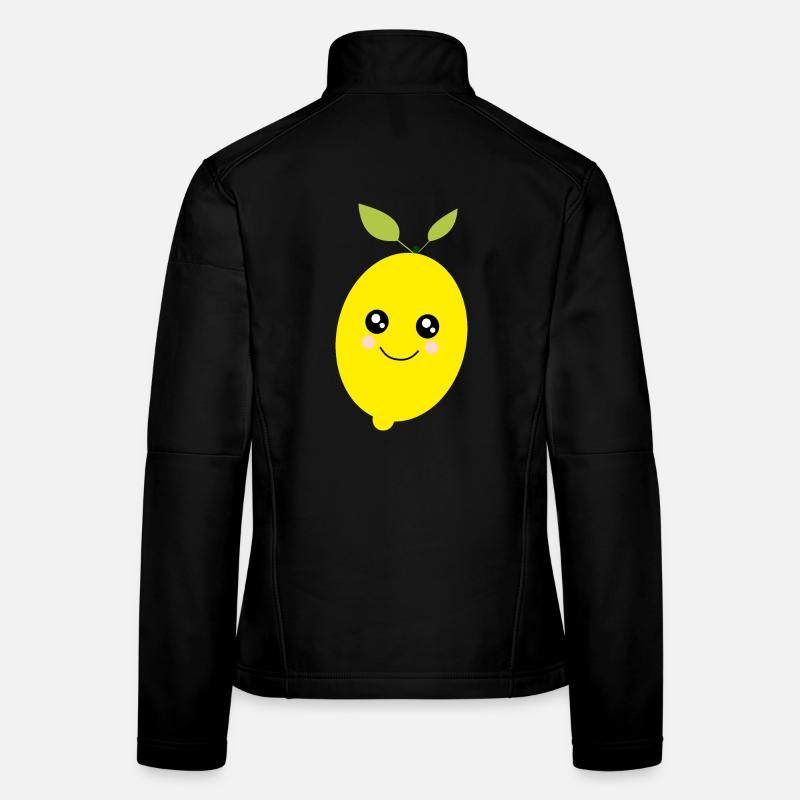 Kawaii Lemon Lime Lime Kawaii Sticker - Women's Softshell Jacket - black