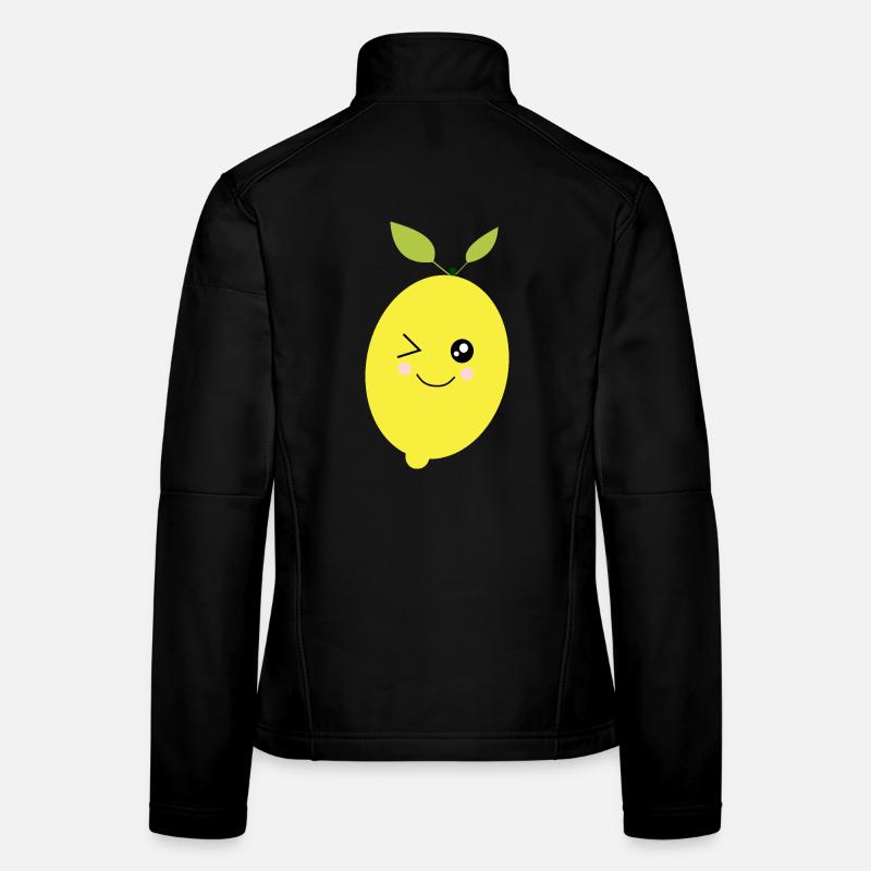 citron vert lime Veste en tissu softshell Femme