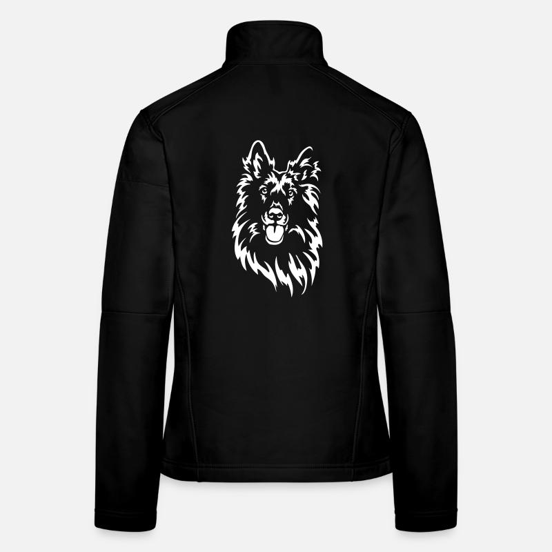 Groenendael Kopf "Black Edition" - Frauen Softshelljacke - Schwarz