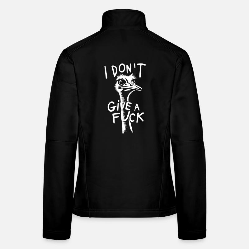 i don t give a F***, humor gift - Women's Softshell Jacket - black