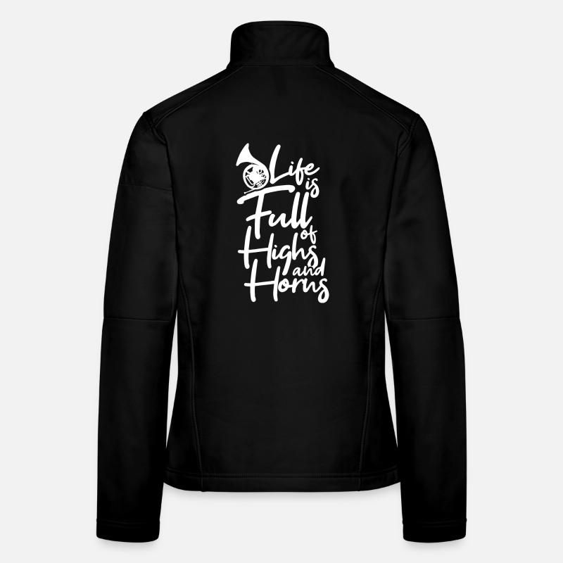 La vie est pleine de hauts et de bas Veste en tissu softshell Femme