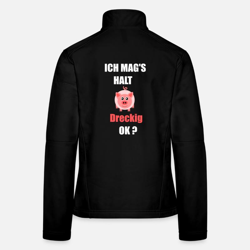 Fasching, Karneval, Kostüm, Schwein Frauen Softshelljacke