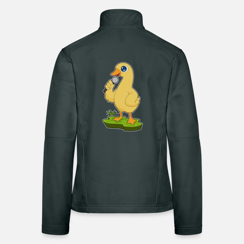 Duck Singer Microphone Musique Veste en tissu softshell Femme