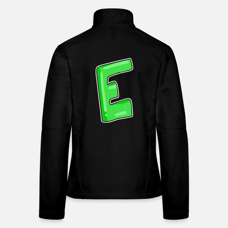 Letter E Initial point Women's Softshell Jacket