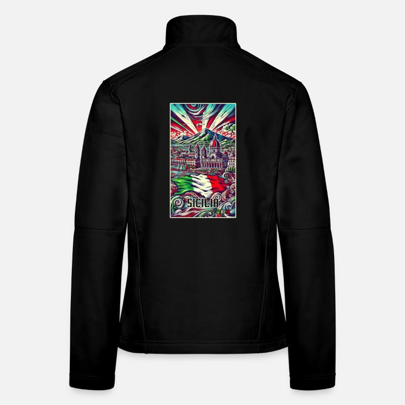 Sizilien Italien Kunst Design Frauen Softshelljacke