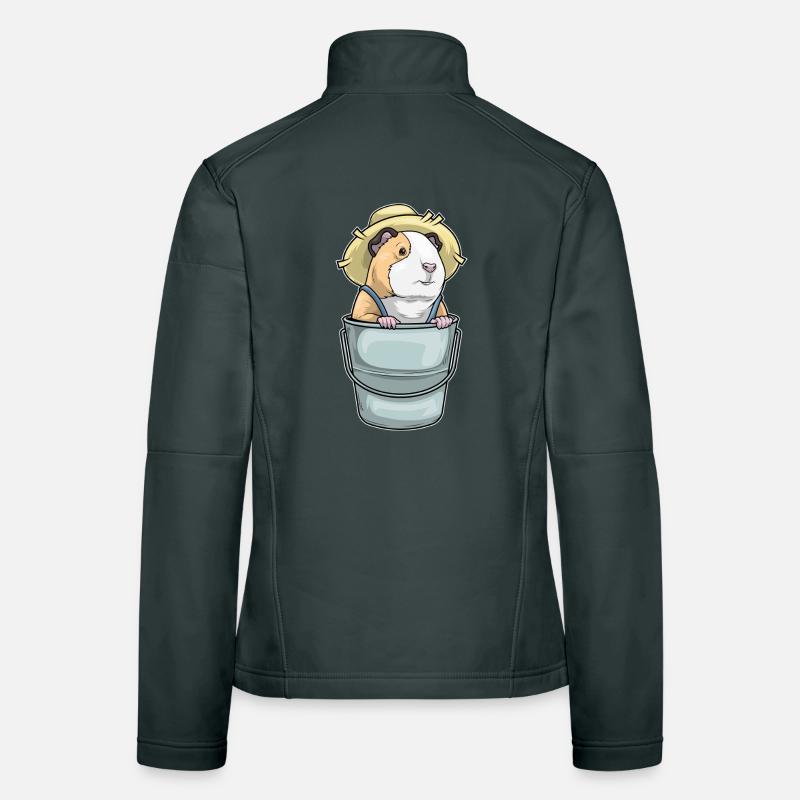 Guinea Pig Farmer Bucket Women's Softshell Jacket