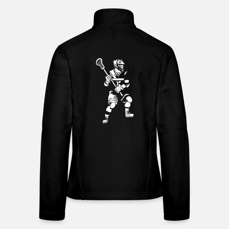 Joueur de crosse Pixel Art Veste en tissu softshell Femme
