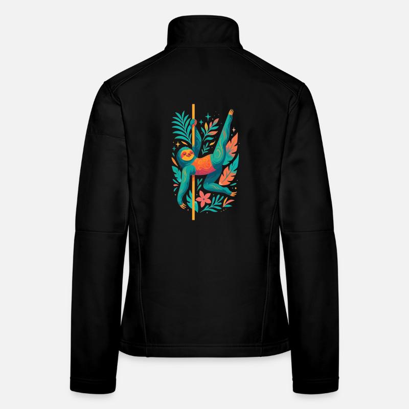 Pole Dance Sloth Pole Dancer Funny Gift Women's Softshell Jacket