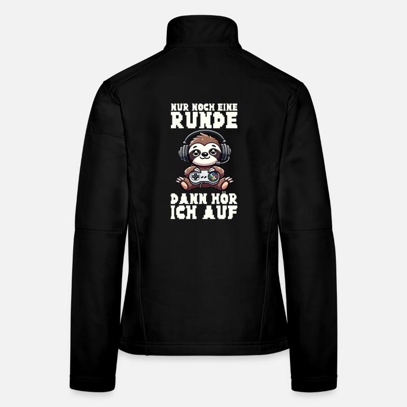 Just one more round then I'll stop sloth Women's Softshell Jacket