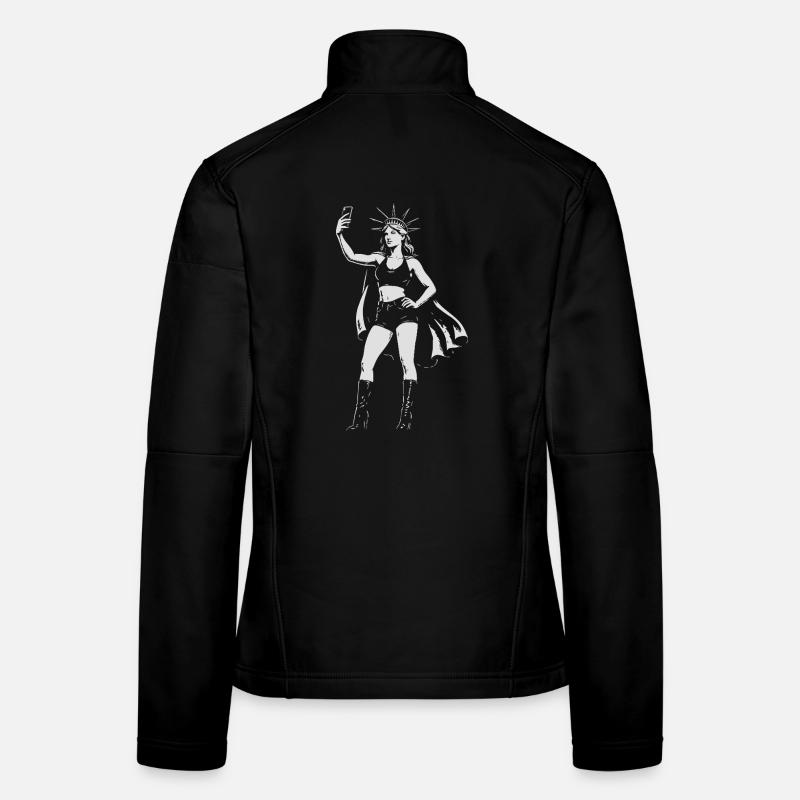 Selfie Liberty : Clichés de Statue Veste en tissu softshell Femme