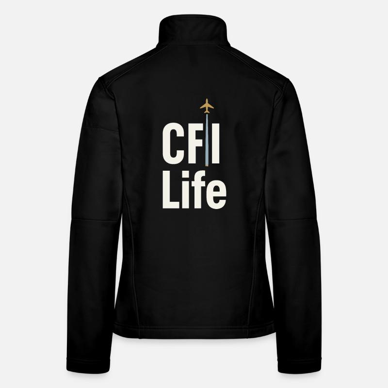 Instructeur de vol Cfi Pilote Instructeur d’aviation Veste en tissu softshell Femme