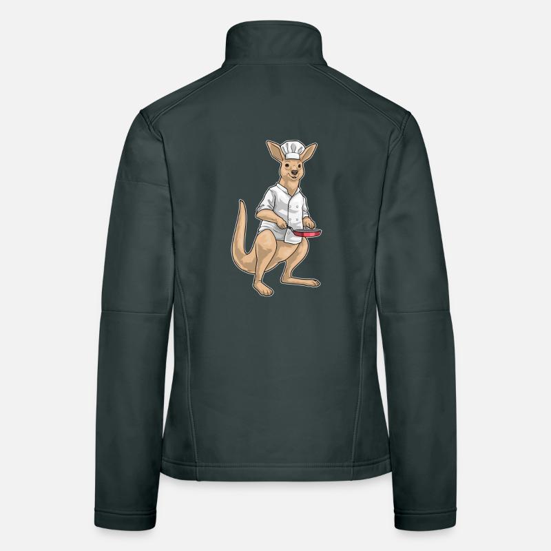 Kangaroo Cooking Pan Cooking Women's Softshell Jacket