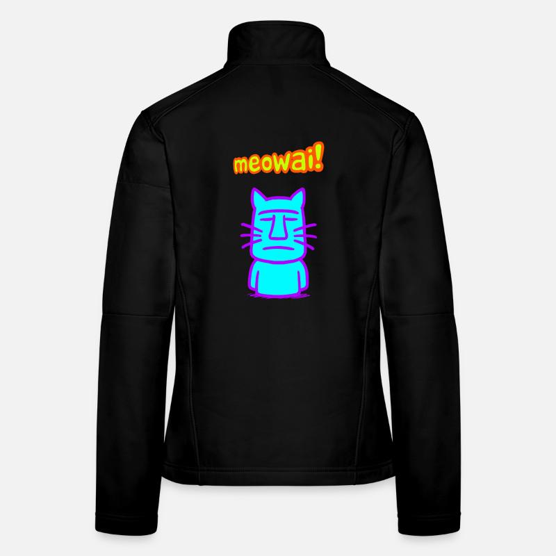 Moai-Katze Frauen Softshelljacke