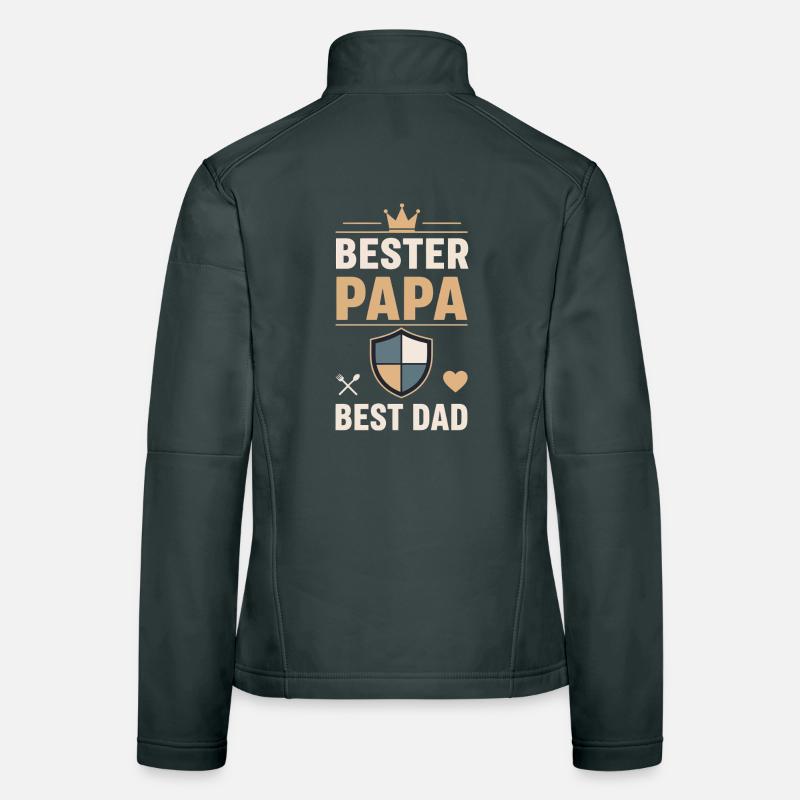 Bester Papa Schild Design Frauen Softshelljacke