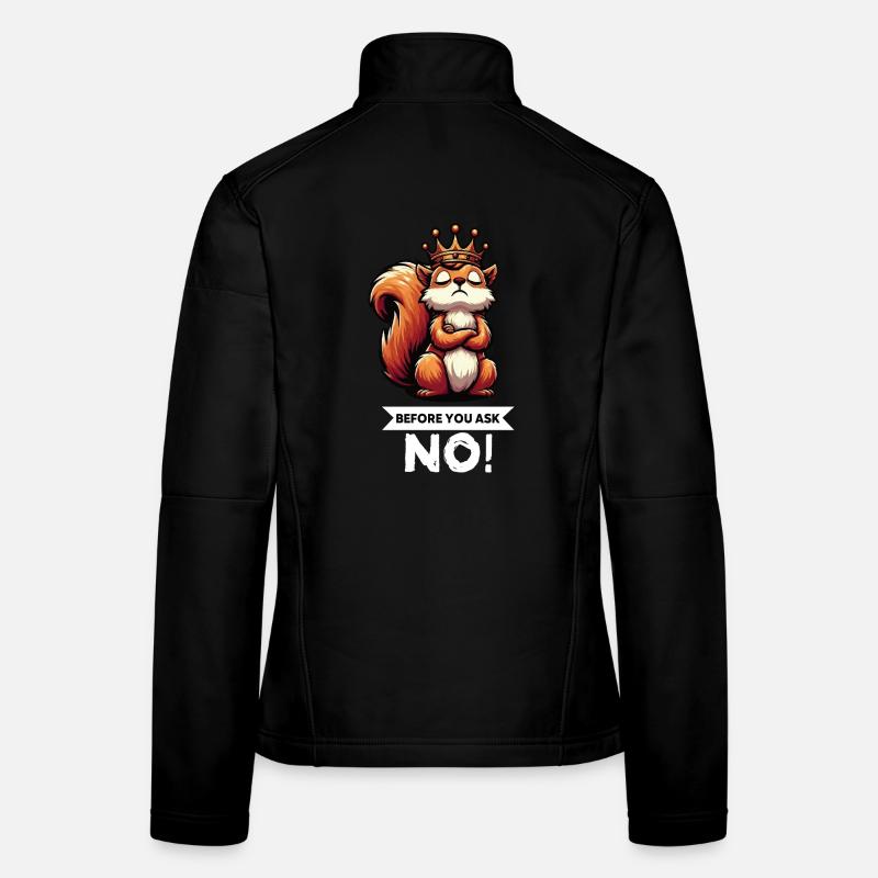 Before You Ask Squirrel Squirrel Rodent Women's Softshell Jacket