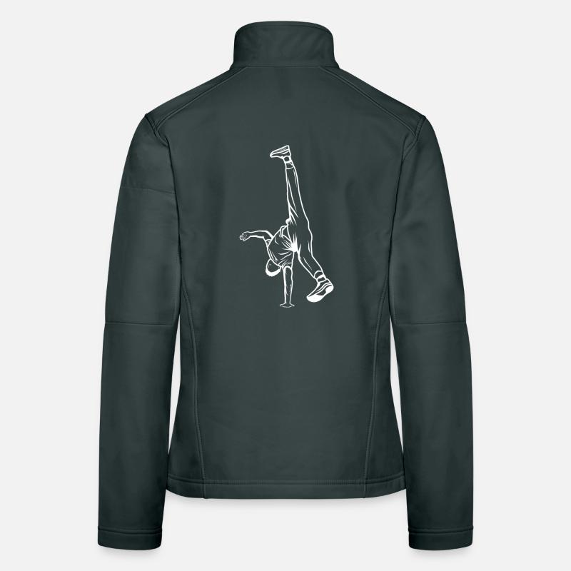 B Boy Drawing Women's Softshell Jacket