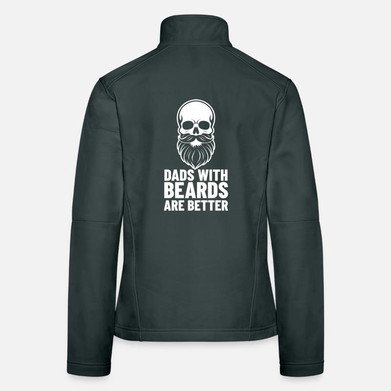 Fathers with beards are better | Skull Design Women's Softshell Jacket