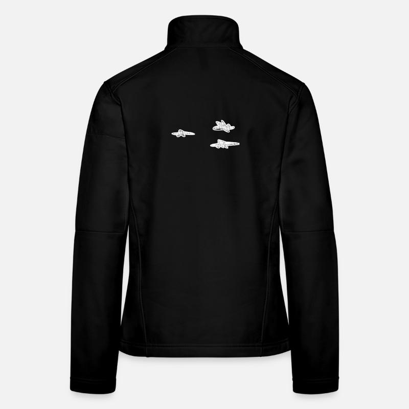 Wolken weiß Frauen Softshelljacke
