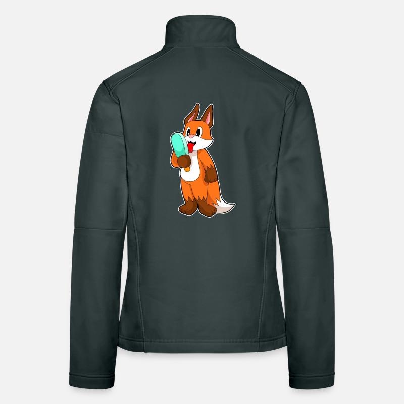Popsicles de renard Veste en tissu softshell Femme